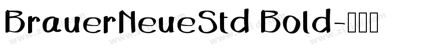 BrauerNeueStd Bold字体转换